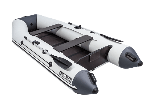 AKVA 3200 Slan'-knizhka kil' cvetlo-seryj grafit (3) Лодка_ПВХ_АКВА 3200 Слань-книжка киль cветло-серый/графит