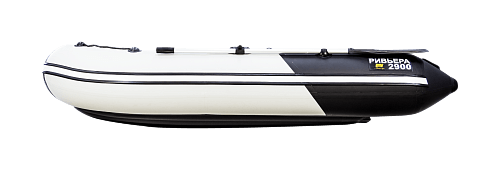 Riv'era Kompakt 2900 NDND Kombi svetlo-seryj, chernyj (3) Лодка ПВХ Ривьера Компакт 2900 НДНД "Комби" светло-серый/черный