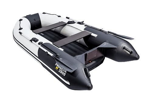 Riv'era Kompakt 2900 NDND Kombi svetlo-seryj, chernyj (7) Лодка ПВХ Ривьера Компакт 2900 НДНД "Комби" светло-серый/черный