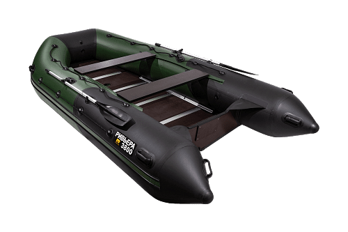 Riv'era Maksima 3800 SK Kombi chernyj, zelenyj (5) Лодка ПВХ Ривьера Максима 3800 СК "Комби" черный/зеленый