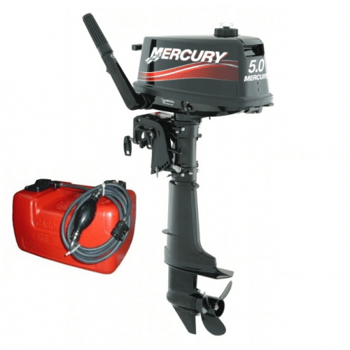 Лодочный мотор Меркури Mercury ME 5 M + Бак QuickSilver 12л. (2-х тактный) motorlodki.by