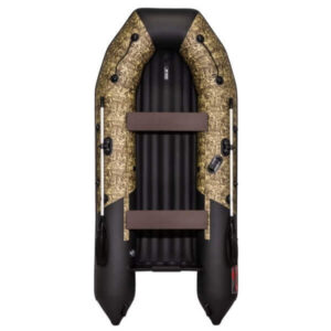 Лодка ПВХ Таймень NX 3200 НДНД PRO камуфляж камыш чёрный