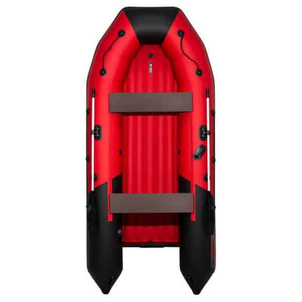 Лодка ПВХ Таймень NX 3600 НДНД PRO Красный черный
