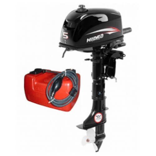 Лодочный мотор Hidea HD5FHS + бак на 12 литров