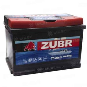 Аккумулятор лодочный тяговый ZUBR Marine (75 Ah)