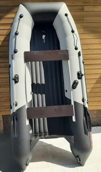 Лодка надувная ПВХ Таймень RX 3900 НДНД светло-серыйчерный_2 Лодка надувная ПВХ Таймень RX 3900 НДНД светло-серыйчерный