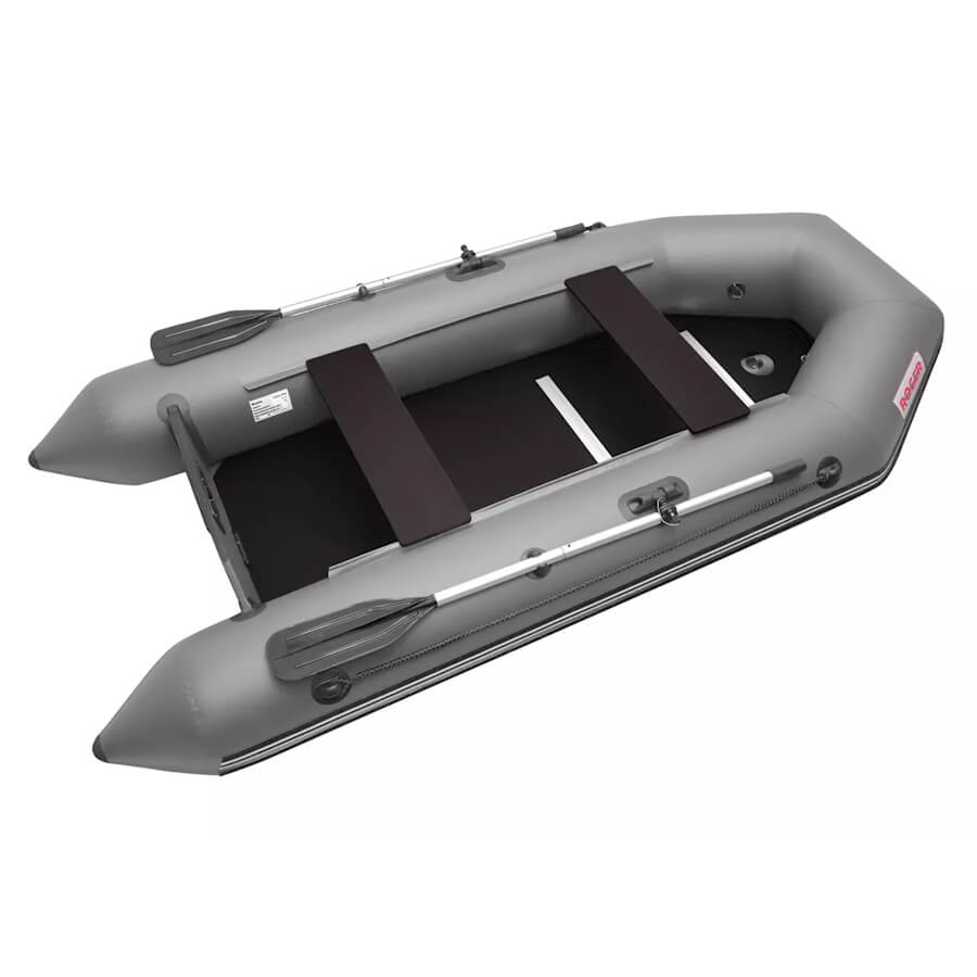 Лодка ПВХ Roger Standart-M 2800 Киль+Пол (Серая) Лодка ПВХ Roger Standart-M 2800 Киль+Пол Серый