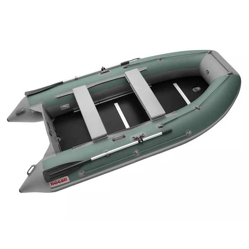 Моторная лодка ПВХ Hunter Keel 3000 (Зеленый-Серый)