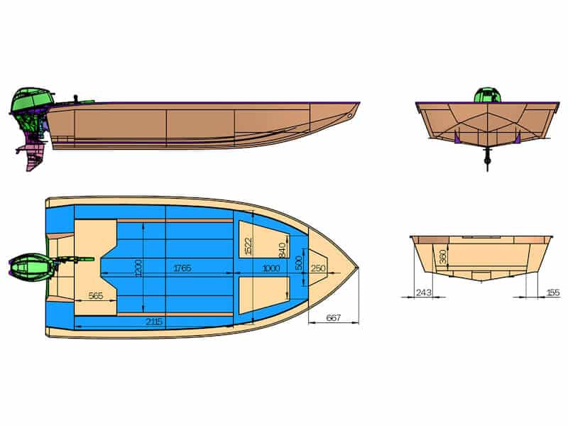 Полипропиленовая лодка Navix R43_29 Полипропиленовая лодка Navix R43
